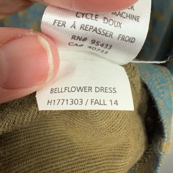 Horny Toad Bellflower Empire Waist Knee Length Dress Size XS - Picture 5 of 7